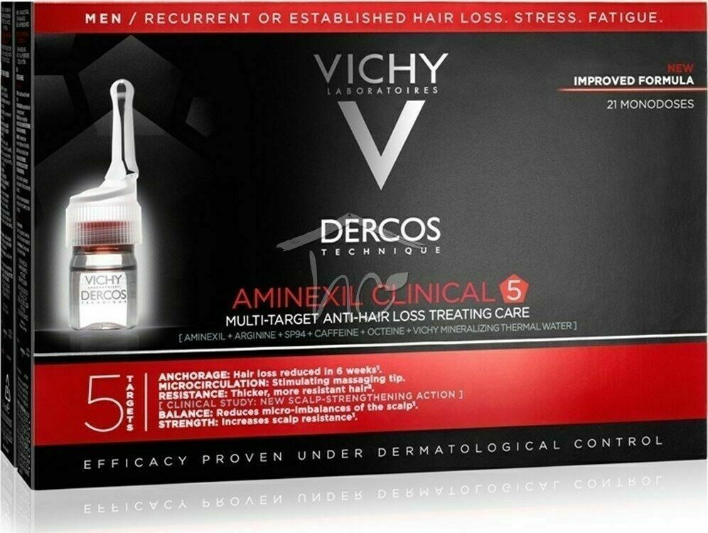 Primary image for Vichy Dercos Clinical 5 MEN MAN 12x6ml  21x6ml 36x6ml OR Anti - Dandruff shampoo