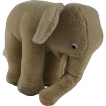 Early Vintage Steiff Germany Mohair Elephant Straw Stuffed 10&quot; Button In... - £91.94 GBP