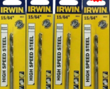 Irwin  15/64&quot; High Speed Steel Drill Bit # 60515 Pack of 4 - £15.47 GBP
