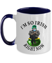 St Patrick&#39;s Day Mugs I&#39;m So IRISH Right Now Bernie Sanders  Navy-2T-Mug  - £14.11 GBP