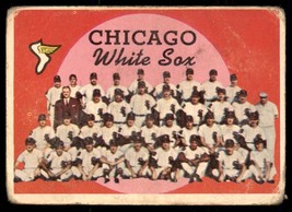 1959 Topps #94 White Sox Team Card / Checklist 89-176 TC, CL Low Grade - £7.76 GBP