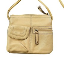 Tignanello Crossbody handbag Beautiful Multi Pocket Organizer Tan Purse - £14.98 GBP