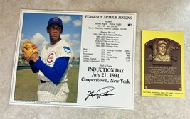 Ferguson Arthur Jenkins 1991 Tv Sports Photo And Baseball Hall Of Fame P... - $22.76