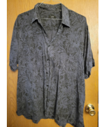 lot of 10 mens XL short sleeve silk(mostly) summer button down shirts si... - $147.82 CAD