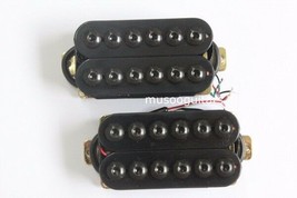 Black Bridge Neck Guitar Humbucker Pickup Set Invader Style - £17.90 GBP