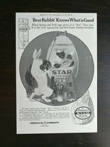 Vintage 1911 Armour Company Star Ham Brer Rabbit Full Page Original Ad - £5.30 GBP