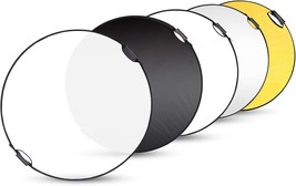 Selens 43 Inch (110Cm) Photography Reflector, Collapsible Light, White And Black - $44.99