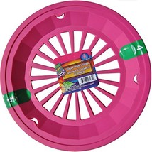 Hot Pink 10-3/8&quot; Plastic Paper Plate Holders, Set of 4 - £6.00 GBP