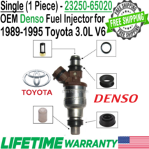 Genuine Flow Matched Denso 1Pc Fuel Injector for 1993, 1994 Toyota T100 3.0L V6 - £44.99 GBP