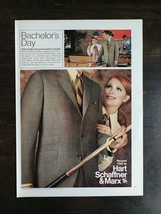 Vintage 1969 Hart Schaffner &amp; Marx Suit Full Page Original Ad 324 - $6.92