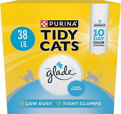 Purina Tidy Cats Clumping Multi Cat Litter, Glade Clear Springs - 38 lb. Box - $36.19