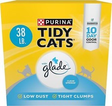 Purina Tidy Cats Clumping Multi Cat Litter, Glade Clear Springs - 38 lb.... - £28.29 GBP
