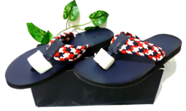 Aldo Men Navy White Multi-Color Casual Flip Flops Sandal Shoes Size US 13 EU 46 - £33.35 GBP