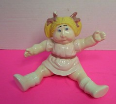 Vintage Cabbage Patch Kids Ceramic Figurine Girl Hershey Mold Small Flaw - £7.50 GBP