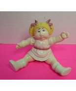Vintage Cabbage Patch Kids Ceramic Figurine Girl Hershey Mold Small Flaw - £7.57 GBP
