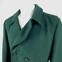 Matchstick Women Green Double Breasted Coat Pea Coat Sz L - £27.86 GBP