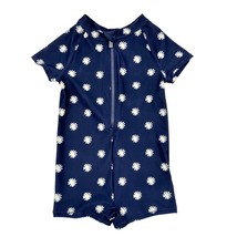 Old Navy 18-24 mos Swimsuit Navy with Daisy Design Full Coverage 3/4 Zip - £7.00 GBP