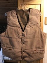 Unbranded Unisex 21in X 22in Suede Down Insulated 1/2 Button Outdoor wea... - $39.60