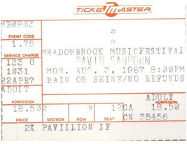 Billet De Concert Vintage David Sanborn 3 Août 1987 Detroit Michigan - £30.58 GBP