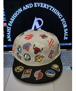NBA Logo Scramble 59FIFTY Fitted Hat All Gray/Multi Color - $494.94 MXN