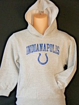 Boy&#39;s Indianapolis Colts Hoodie size Medium 5/6 Large 7 Kids Hooded Swea... - $22.84
