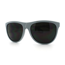 Damas Muy Grande Gafas de Sol Superposición Botón Diseño Moda Marco Gris - £4.81 GBP