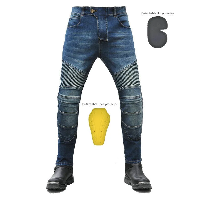 Motorcycle Jeans Casual Jeans Protective Motorcycle Trousers  Four - £78.51 GBP