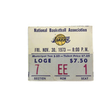 Los Angeles LA Lakers Ticket Stub Vintage November 30 1973 NBA Basketball Game - £8.26 GBP