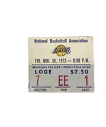 Los Angeles LA Lakers Ticket Stub Vintage November 30 1973 NBA Basketbal... - £8.20 GBP