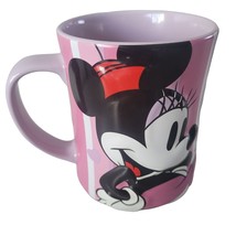 Disney Store Minnie Mouse 3D Pink Purple 16 oz Coffee Mug Cup Hearts Val... - £19.23 GBP