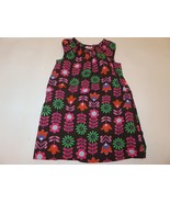 Hanna Andersson Girls Dress large floral 130 US8 brown EUC - $14.92
