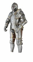 Armor Suit of King Henry Viii’s Medieval Armor Suit Of Mild Steel With Etching W - £801.83 GBP