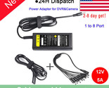 Power Supply Adapter With 8 Way Splitter Security System Cctv Camera 12V... - $23.99