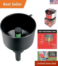 AF3CB Fuel Filter Funnel - 6 Gallon Capacity, Black, Compact Design - $47.00