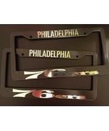 SET X 2 Philadelphia 76ers Black Plastic License Plate Frame Truck Car Van - $21.59