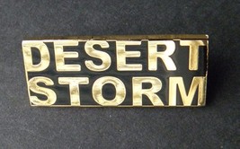Desert Storm Veteran Vet Script USA Lapel Pin Badge 1.2 inches - $5.64