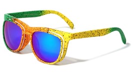 Dweebzilla Neon Splatter Flip Up Classic Square Retro Sunglasses (Green,... - £6.86 GBP+