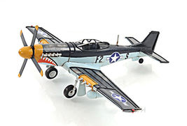 1943 Grey Mustang P51 WWII Plane 1:40 Scale Model Home Decor Fully Assembled New - £69.87 GBP