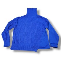 Zara Sweater Size Small Women&#39;s Knit Sweater Half Fleece Sweater Cowl Ne... - $33.17