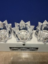 Royal Limited 24% Full Lead Crystal Votive Set, 3 Holders &amp; 3 Tealight NIB - £26.10 GBP