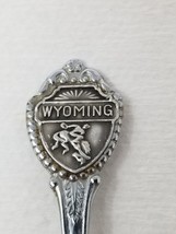 Bull Rider Wyoming Spoon Souvenir State Rodeo Bucking Bronco Vintage - £8.54 GBP