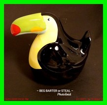 Vintage Hand Painted Toucan Bird ~ Holder ~ Display NEAT!  - £15.78 GBP