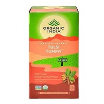 Lote 4 Organic India Tulsi Abdomen 100 Té Bolsas Ayurvedic Natural Cuidado Salud - £26.29 GBP