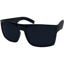grinderPUNCH XL Men&#39;s Big Wide Frame Black Sunglasses - Extra Large Squa... - £22.13 GBP