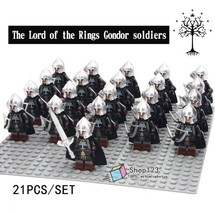 21pcs Soldiers of Gondor Army Archer Infantry The Lord of the Rings Minifigures - £25.94 GBP