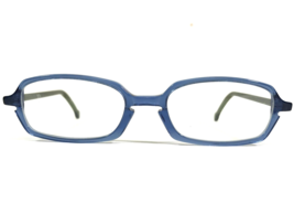 Vintage La Eyeworks Brille Rahmen SLIDE 664 Blau Grün Rectangula 48-18-140 - $74.24