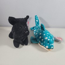 Ty Beanie Babies Lot Poseidon Whale and Scottie Dog - £8.85 GBP