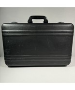 Zero Corporation Plastic Jet Black Hardshell Briefcase 21&quot; x 13&quot; x 7&quot; Vtg - €59,76 EUR