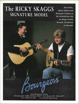 Ricky Skaggs Signature Bourgeois acoustic guitar advertisement Bryan Sutton - $4.01