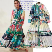 Women Summer Dress 2023  Tulle Dress Runway Celebrity Flower Embroidery Dress Pa - £97.55 GBP